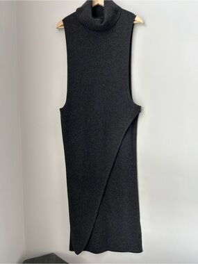 The Skull Cashmere Asymmetrical Turtleneck Tunic